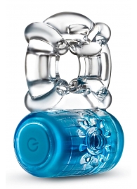 Синее эрекционное виброкольцо One Night Stand Vibrating C-Ring - Blush Novelties - в Шахтах купить с доставкой