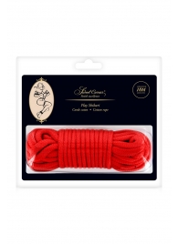 Красная веревка для фиксации - 10 м. - Sweet Caress - купить с доставкой в Шахтах