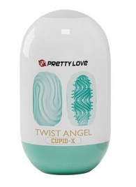 Бирюзовый мастурбатор-яйцо Twist Angel - Baile - в Шахтах купить с доставкой