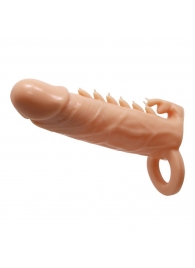 Телесная удлиняющая насадка Penis Sleeve Emmitt - 17 см. - Baile - в Шахтах купить с доставкой