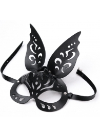 Черная ажурная маска  Зайка  с ушками - Crazy Handmade - купить с доставкой в Шахтах