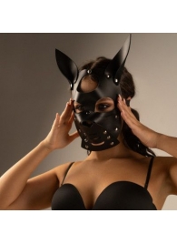 Черная маска  Собака  с ушками - Crazy Handmade - купить с доставкой в Шахтах