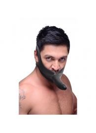 Черный кляп-страпон Masters Mini Face Fuck Strap-On - 14 см. - XR Brands - купить с доставкой в Шахтах