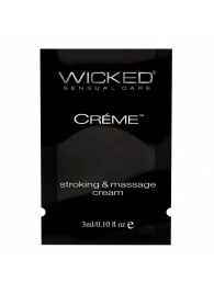 Крем для массажа и мастурбации Wicked Stroking and Massage Creme - 3 мл. - Wicked - купить с доставкой в Шахтах