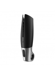 Черный мастурбатор с вибрацией Power Masturbator - Satisfyer - в Шахтах купить с доставкой