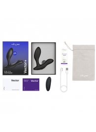 Черный анальный вибратор We-Vibe Vector+ - We-vibe - в Шахтах купить с доставкой