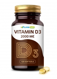 Пищевая добавка SuperCaps VITAMIN D3 2000 ME - 120 капсул - SuperCaps - купить с доставкой в Шахтах