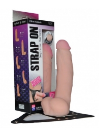 Реалистичный фаллос на поясе Harness - 20,5 см. - LOVETOY (А-Полимер) - купить с доставкой в Шахтах