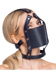 Черный намордник с кляпом-шаром Head Harness With A Gag - Orion - купить с доставкой в Шахтах