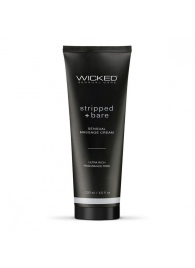 Массажный легкий крем WICKED Stripped plus Bare - 120 мл. - Wicked - купить с доставкой в Шахтах