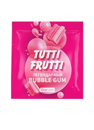 Пробник гель-смазки Tutti-frutti со вкусом бабл-гам - 4 гр. - Биоритм - купить с доставкой в Шахтах