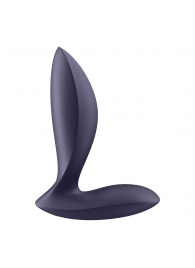Фиолетовый анальный вибростимулятор Power Plug - Satisfyer - в Шахтах купить с доставкой