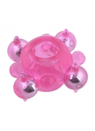 Эрекционное кольцо c бусинками - Toyfa Basic - в Шахтах купить с доставкой