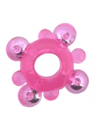 Эрекционное кольцо c бусинками - Toyfa Basic - в Шахтах купить с доставкой