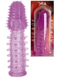 Фиолетовая насадка, удлиняющая половой член - 13,5 см. - Toyfa Basic - в Шахтах купить с доставкой