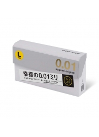 Презервативы Sagami Original 0.02 L-size увеличенного размера - 5 шт. - Sagami - купить с доставкой в Шахтах