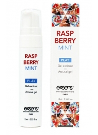 Возбуждающий гель Raspberry Mint с ароматом малины и мяты - 15 мл. - Exsens - купить с доставкой в Шахтах
