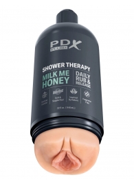 Телесный мастурбатор-вагина Shower Therapy Milk Me Honey - Pipedream - в Шахтах купить с доставкой