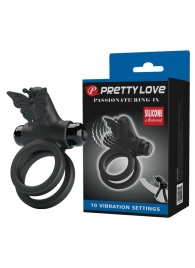 Черное эрекционное виброкольцо Passionate Ring IX - Baile - в Шахтах купить с доставкой