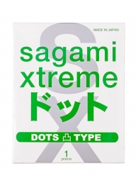 Презерватив Sagami Xtreme Type-E с точками - 1 шт. - Sagami - купить с доставкой в Шахтах