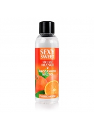 Массажное масло Sexy Sweet Fresh Orange с ароматом апельсина и феромонами - 75 мл. - Биоритм - купить с доставкой в Шахтах
