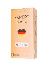 Ароматизированные презервативы EXPERT Fruit Mix - 12 шт.(+3 в подарок) - Expert - купить с доставкой в Шахтах