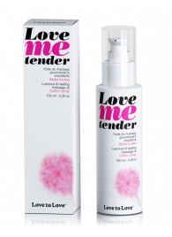 Съедобное согревающее массажное масло Love Me Tender Cotton Candy с ароматом сладкой ваты - 100 мл. - Love to Love - купить с доставкой в Шахтах