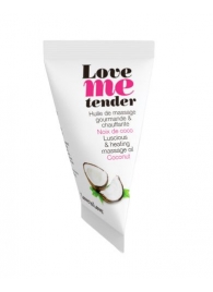 Съедобное согревающее массажное масло Love Me Tender Cocos с ароматом кокоса - 10 мл. - Love to Love - купить с доставкой в Шахтах