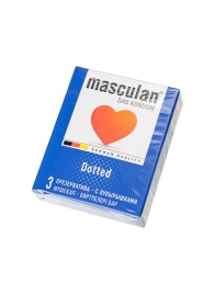 Презервативы с пупырышками Masculan Dotted - 3 шт. - Masculan - купить с доставкой в Шахтах