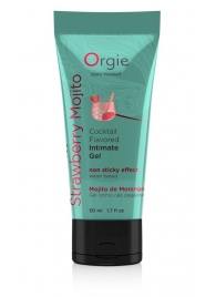 Съедобный интимный гель Orgie Lube Tube Cocktail Strawberry Mojito - 50 мл. - ORGIE - купить с доставкой в Шахтах