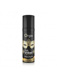 Съедобный гель Dual Vibe Pina Colada с эффектом вибрации и вкусом коктейля пина колада - 15 мл. - ORGIE - купить с доставкой в Шахтах