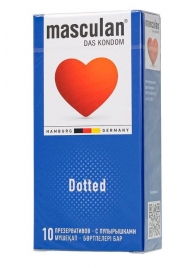 Презервативы с пупырышками Masculan Dotted - 10 шт. - Masculan - купить с доставкой в Шахтах