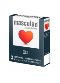 Презервативы увеличенного размера Masculan XXL - 3 шт. - Masculan - купить с доставкой в Шахтах