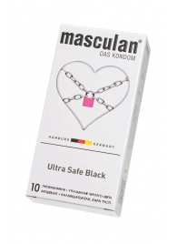 Ультрапрочные презервативы Masculan Ultra Safe Black - 10 шт. - Masculan - купить с доставкой в Шахтах