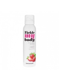 Массажная хрустящая пенка Tickle My Body Strawberry с ароматом клубники - 150 мл. - Love to Love - купить с доставкой в Шахтах