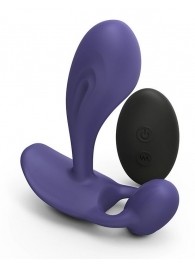 Темно-синий вибромассажер Witty P G Vibrator with Remote Control - Love to Love - в Шахтах купить с доставкой