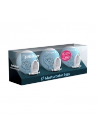 Набор из 3 мастурбаторов-яиц Satisfyer Savage - Satisfyer - в Шахтах купить с доставкой