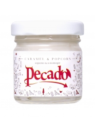 Массажная свеча Caramel   Popcorn - 35 мл. - Pecado - купить с доставкой в Шахтах