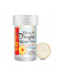 Интимный гель Esferas do Dragao Hot Ball с охлаждающе-разогревающим эффектом (2 шарика по 3 гр.) - HotFlowers - купить с доставкой в Шахтах