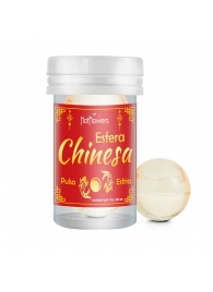Интимный гель Chinesa Esfera с охлаждающе-пульсирующим эффектом (2 шарика по 3 гр.) - HotFlowers - купить с доставкой в Шахтах