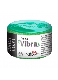 Возбуждающий крем Vibra с эффектом вибрации - 3,5 гр. - HotFlowers - купить с доставкой в Шахтах