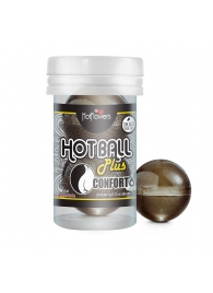 Анальный лубрикант на масляной основе Hot Ball Plus Conforto (2 шарика по 3 гр.) - HotFlowers - купить с доставкой в Шахтах