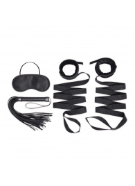 Эротический набор 4PC Bondage Bed Strap   Flogger Kit - Lux Fetish - купить с доставкой в Шахтах