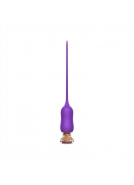 Фиолетовый тонкий стимулятор Nipple Vibrator - 23 см. - I-MOON - купить с доставкой в Шахтах