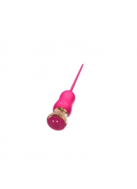 Розовый тонкий стимулятор Nipple Vibrator - 23 см. - I-MOON - купить с доставкой в Шахтах