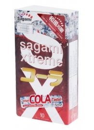 Ароматизированные презервативы Sagami Xtreme COLA - 10 шт. - Sagami - купить с доставкой в Шахтах