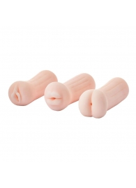 Набор из 3 мастурбаторов The Girl Next Door Tina - Dream Toys - в Шахтах купить с доставкой
