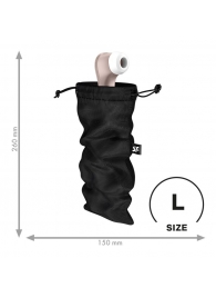 Черный мешочек для хранения игрушек Treasure Bag L - Satisfyer - купить с доставкой в Шахтах
