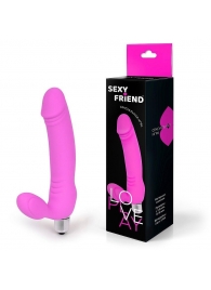 Розовый безремневой страпон Sexy Friend - 1137 - купить с доставкой в Шахтах