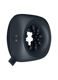 Черный мужской вибромассажер Ring Stroker - Satisfyer - в Шахтах купить с доставкой